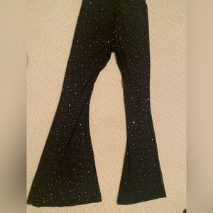 Black sparkling Coachella pants! SIZE XS, only worn once!! In great condition